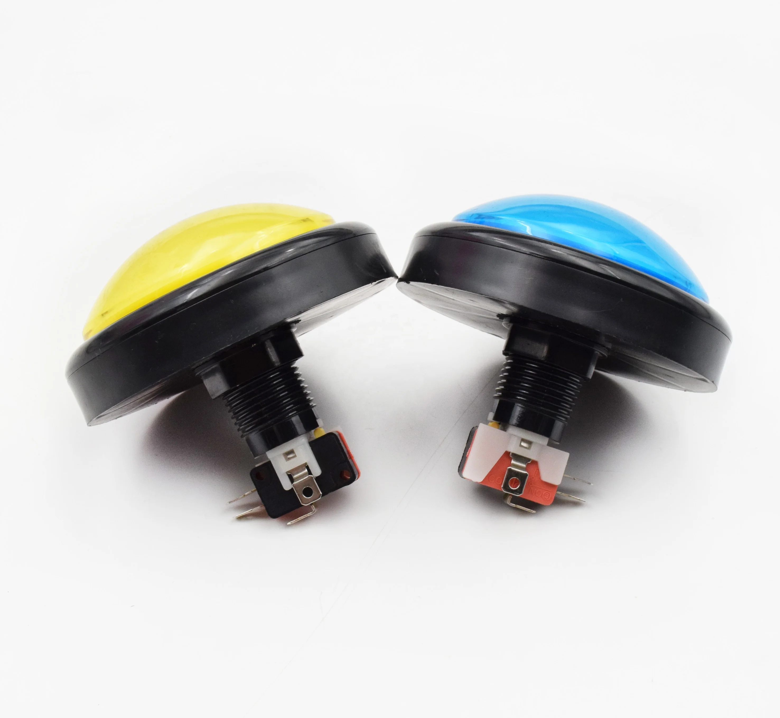 
high quality 100mm big round illuminated LED dome push buttn switch for arcade game machine 