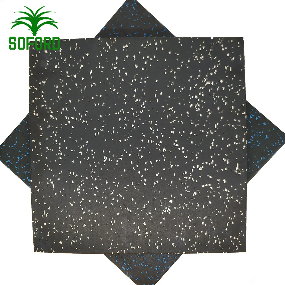 
High quality gym rubber flooring interlocking easy installation rubber floor tile 