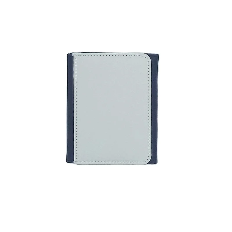 

12x9.5CM Fashion Style PU Leather Wallet Unisex Sublimation Personalized Logo Purse, Black