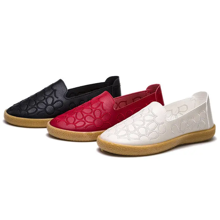 

New Women Platform Slip On For Ladies Casual Flats sneakers Shoes, 3 colors
