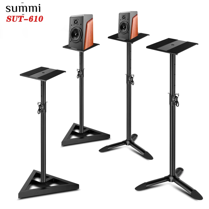 

SUT-610 Surround Sound Speaker Stands Holds Satellite For Speaker stand lifting all metal floor monitor speaker stand