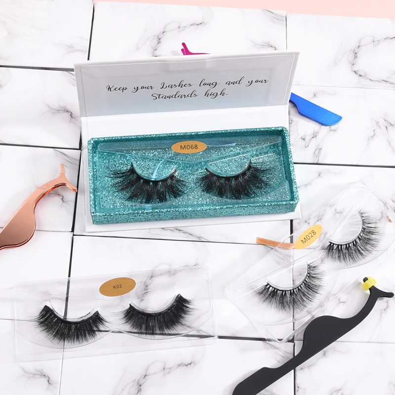 

18 mm eye lashes wholesale best siberian baby mink lashes customized box, Natural black