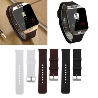 

Free Shipping Smart Watch Strap Silicone Wrist Band Strap Metal Buckle Bracelet Replacement For DZ09 QW09 Smart Watch