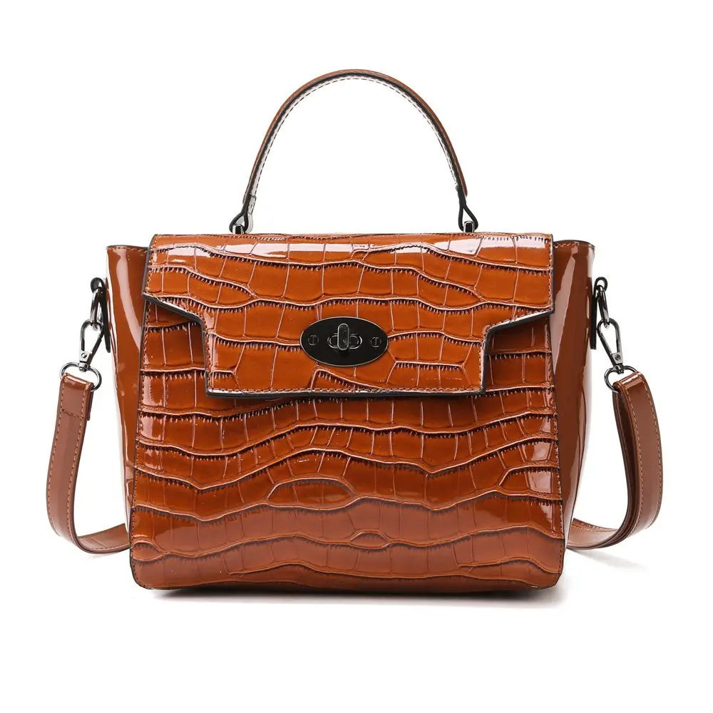 

Hot sale handbag 2021 lady messenger bag lady shoulder bag crocodile pattern lady handbag, 5colors / customisable