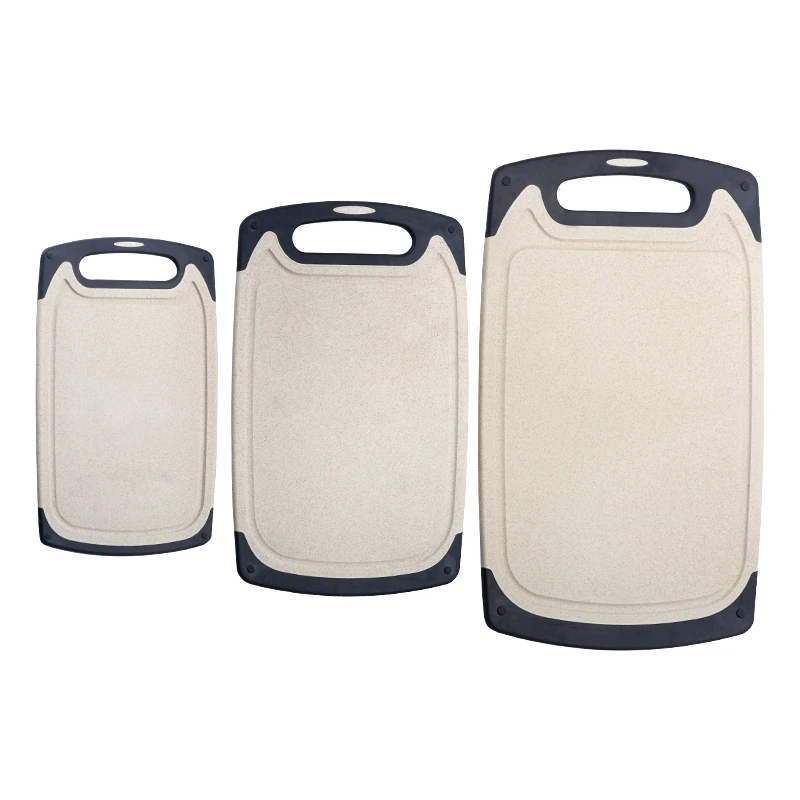 

Kitchen Board Cutting High Quality Kitchen Chopping Board Food Grade Plastic Cutting Board 3-Piece Set, As show