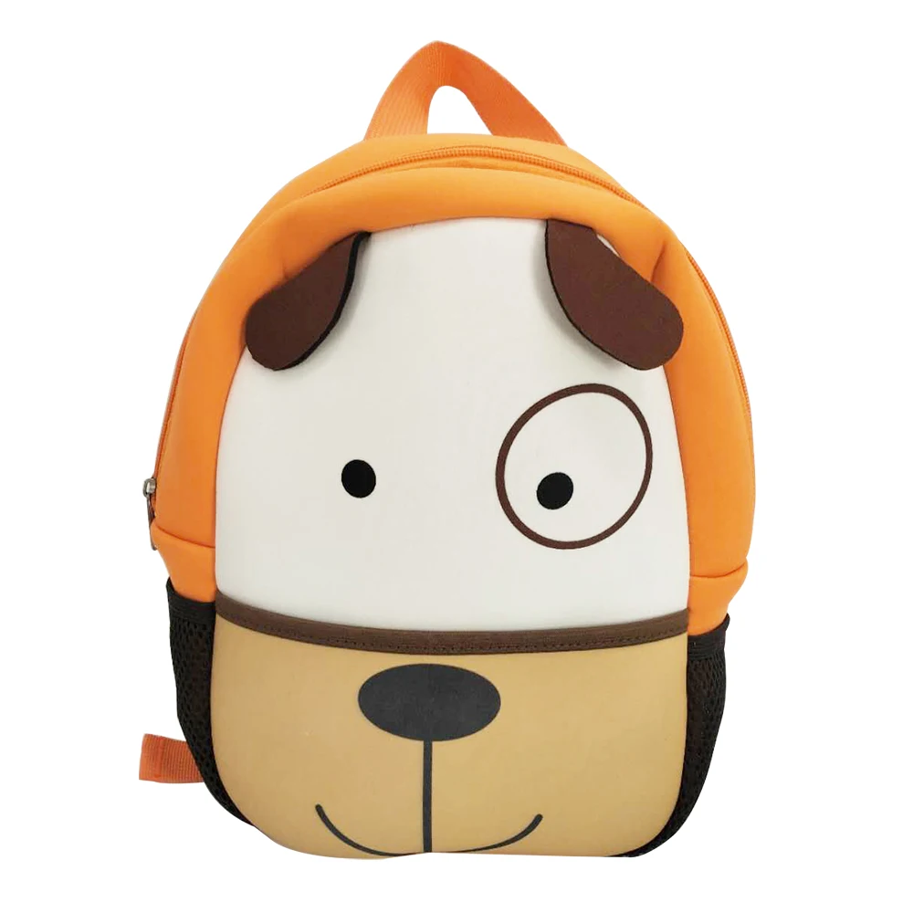 

Wholesale Neoprene Schoolbag Custom Animation Cute Kidscartoon Backpack children bag for toddler, Orange