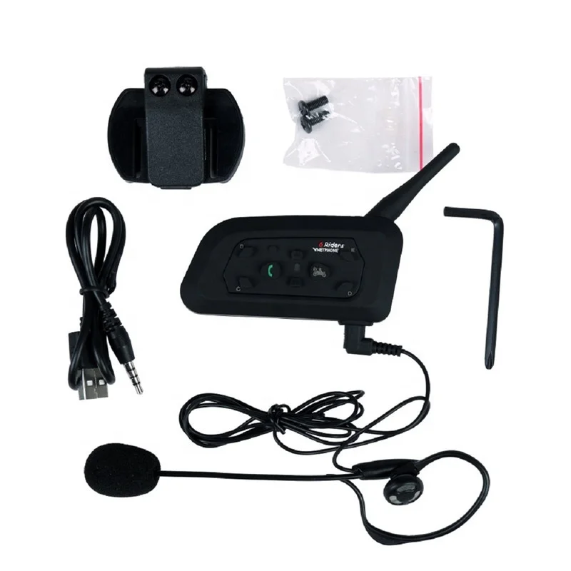 

1200M Soccer Referee wireless Intercom 2User Interphone Headset Support Max 6Users Full-duplex the BT Interphone
