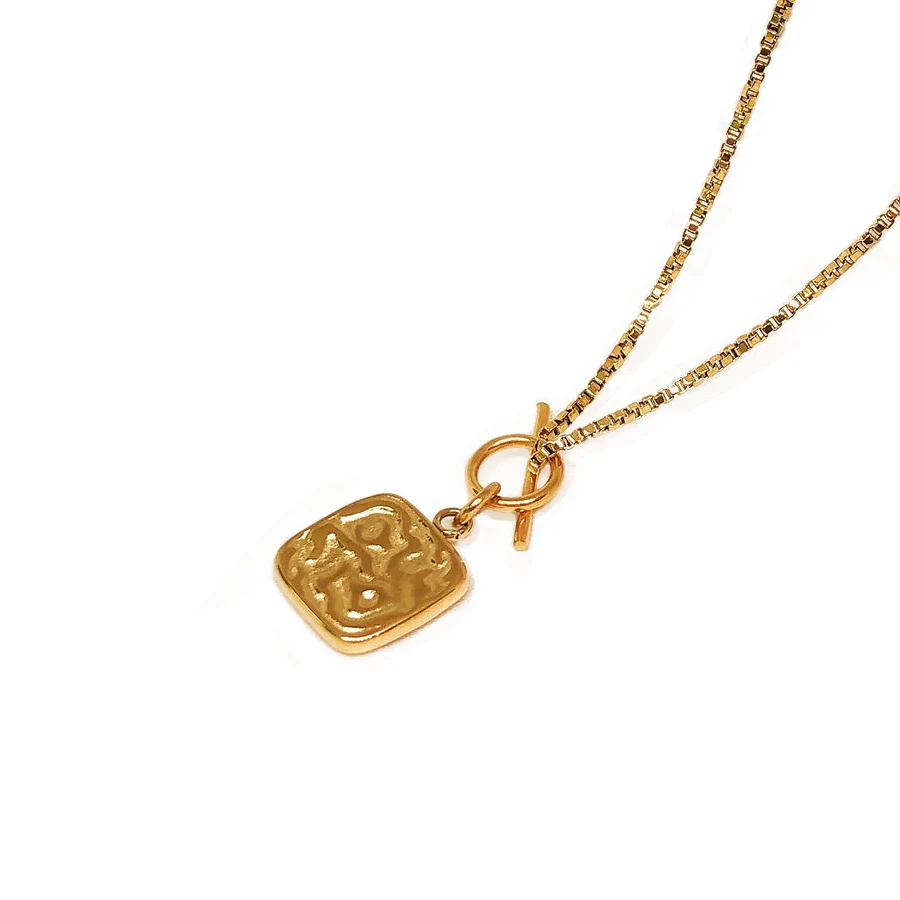 

Manufacturer custom design jewelry waterproof 18k gold plated stainless steel chains for jewelry fashion multil pendant necklace