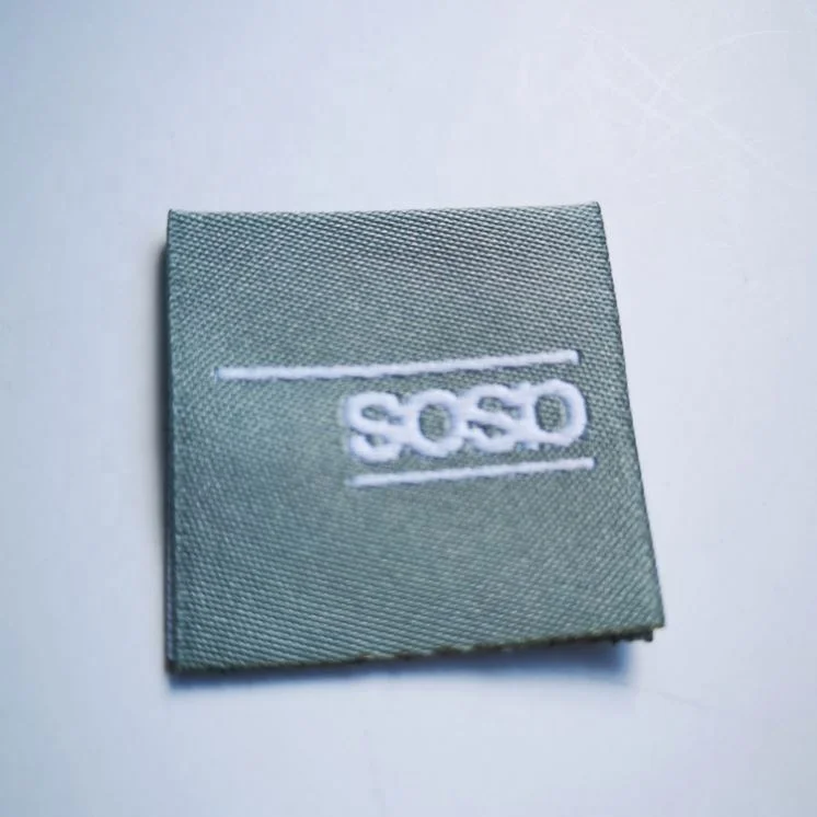 Custom Printing t-shirt back neck Clothing Labels laser cut woven label
