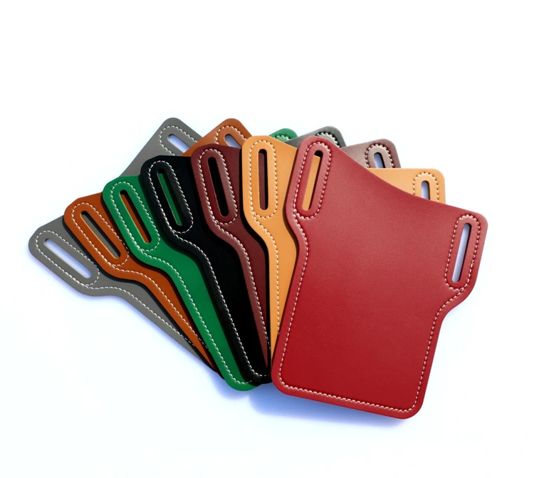 

Hot Sale Leather Cell Phone Holster Universal Case Sheath with Belt Hole