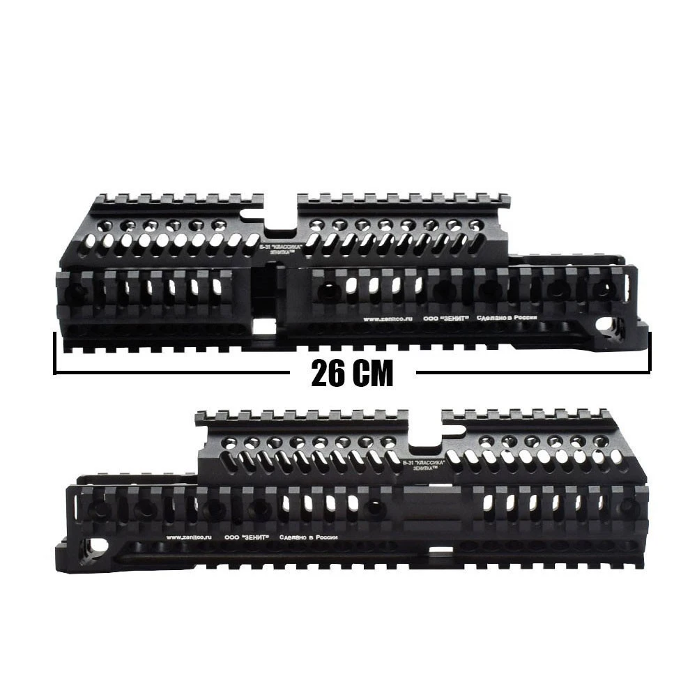 

Tactical System CNC Aluminum Full Length AK47 Picatinny Handguard AK AEG/GBB Rifles B30 B31 Hunting Parts, Black