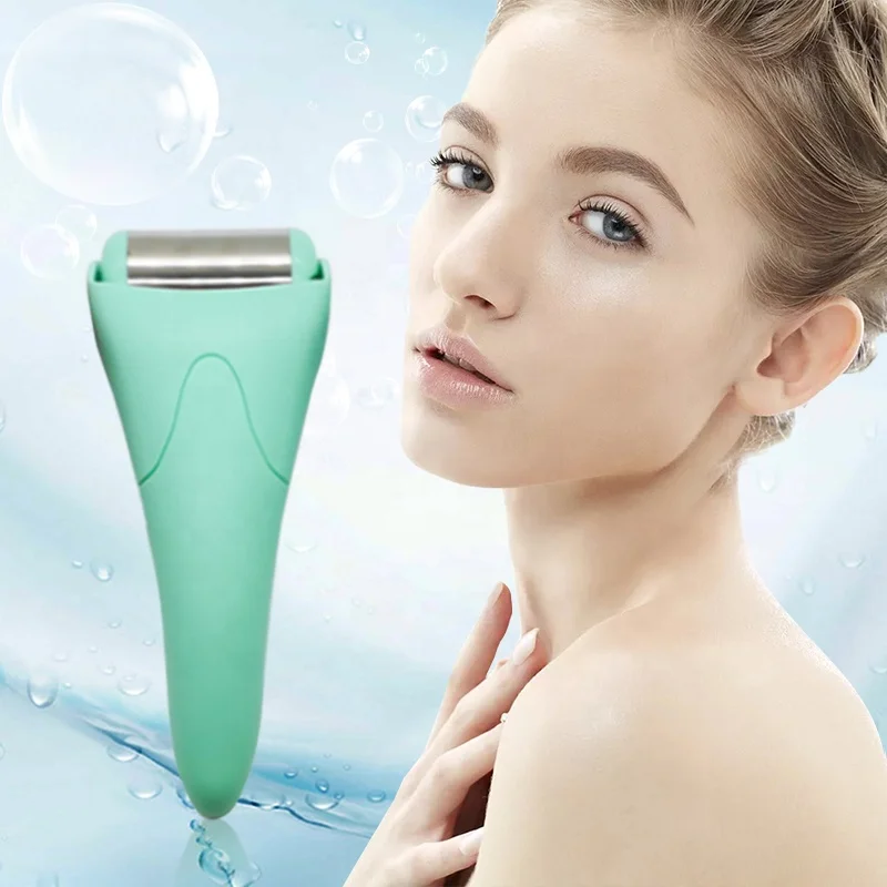 

Cold Therapy Plastic Handheld Stainless Steel Facial Ice Roller Derma Ice Roller Massager for Face