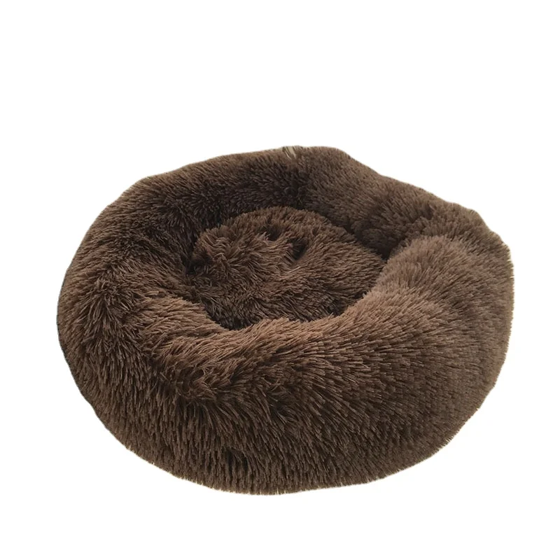 

Pet Beds Accessori Luxury Warm Round Dog Mat Indoor Sleeping Bed Dogs Pet, Coffe