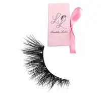 

SH041 Hitomi Private Label Wholesale Custom Package 3d Real Mink Fur Strip Eyelashes