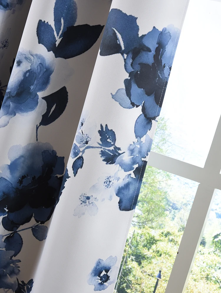 China 100% Polyester Curtains For The Living Room Ready Made - Buy ...