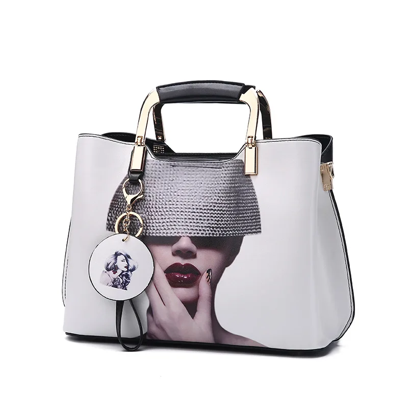 

Europe Fashion Women's Handbags Ladies' Leather Shoulder Bag High Quality Females Printing Crossbody Bag