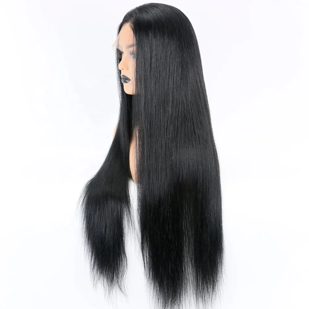 

virgin European hair 26 inch long length 180% heavy density full lace human hair wigs