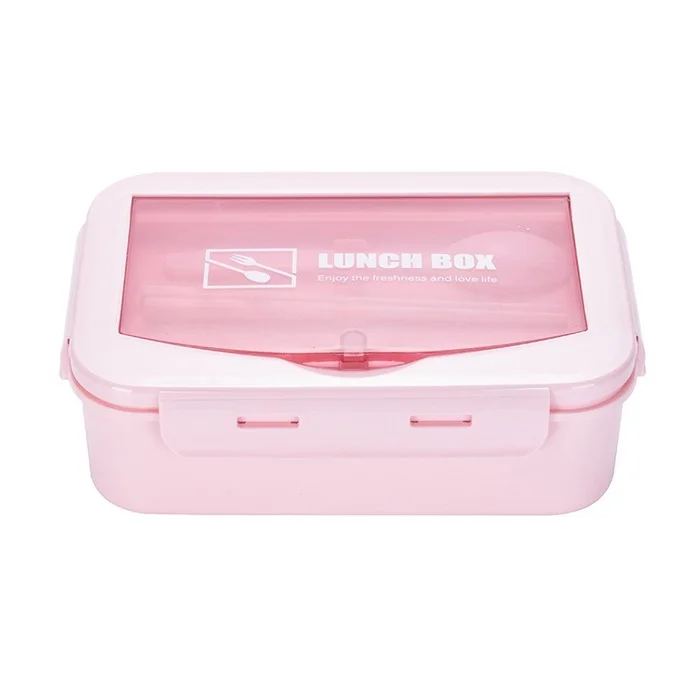 

Plastic Student Portable Microwave Separated Food Storage Container Lunch Bento Box