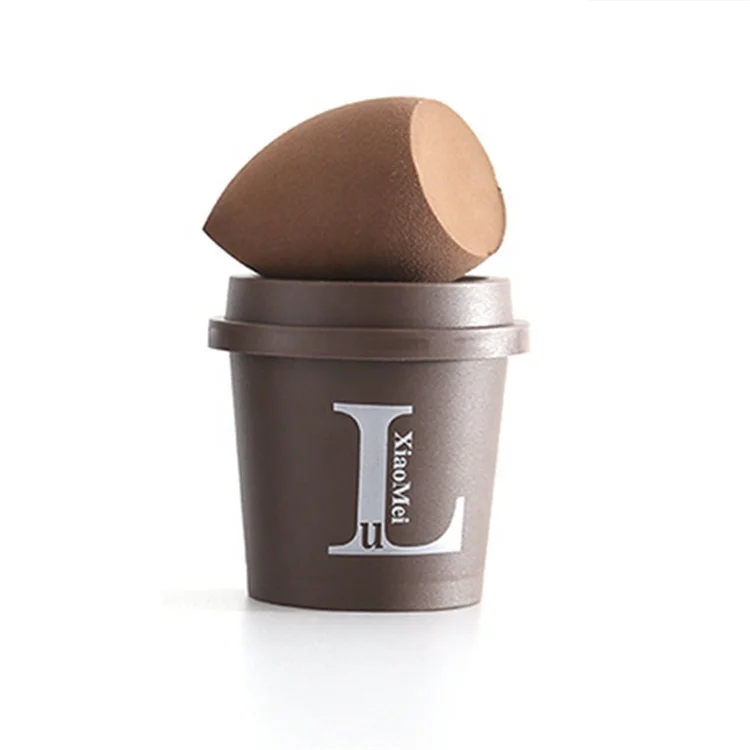 

Beauty customize egg cosmetic blender make up sponge private label latex free coffee cup makeup sponge, Customized color