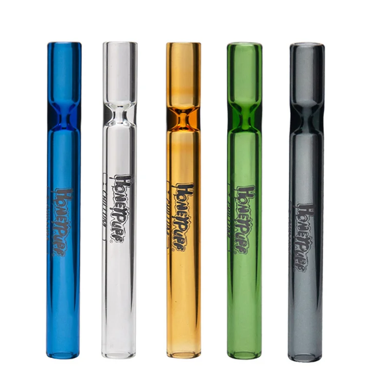 

Glass Tobacco Pipe For Smoke Colorful HoneyPuff Smoking Pipe Cigarette Tools Portable Wholesale, Multi color