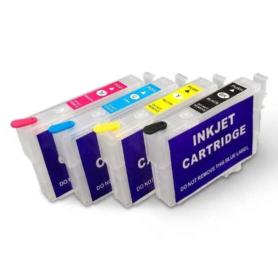 

Supercolor 812XL 812 Refillable Ink Cartridge With Chip For Epson WF 3820 3825 4830 4835 7840 WF-7820 7820 EC-C7000 Printers