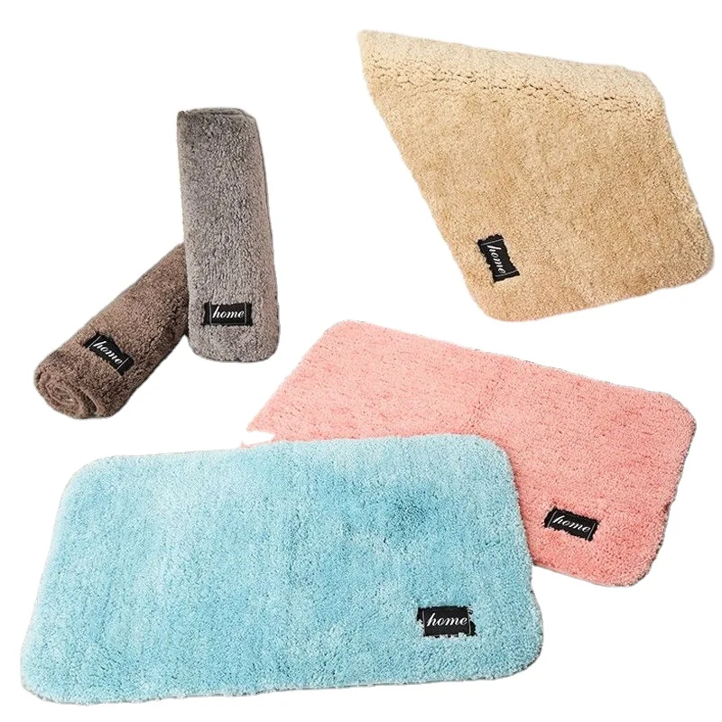 

bathroom rugs bath mats sets super absorbent mat Coral fleece is thickened to absorb water and prevent slip Soft fluffy Door mat