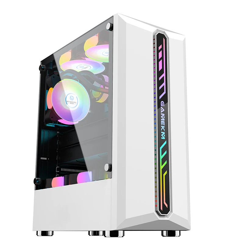 

New Design White Gaming Cabinet CPU Case Supporting ATX Motherboard PC USB3.0 Tempered Glass Computer Case