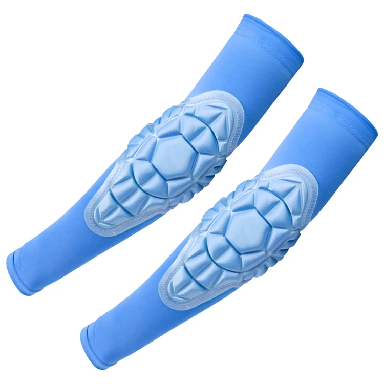 

Sports Safety Protective Accessory Compression Protective Padded Cool Arm Sleeve, Black