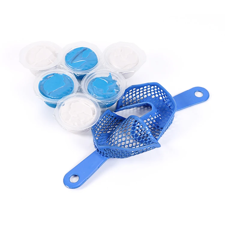

IVISMILE Crown and Bridge Dental Mold Kits with Silicone Impression 28g Teeth Veneers Private Logo, Blue, white, oem