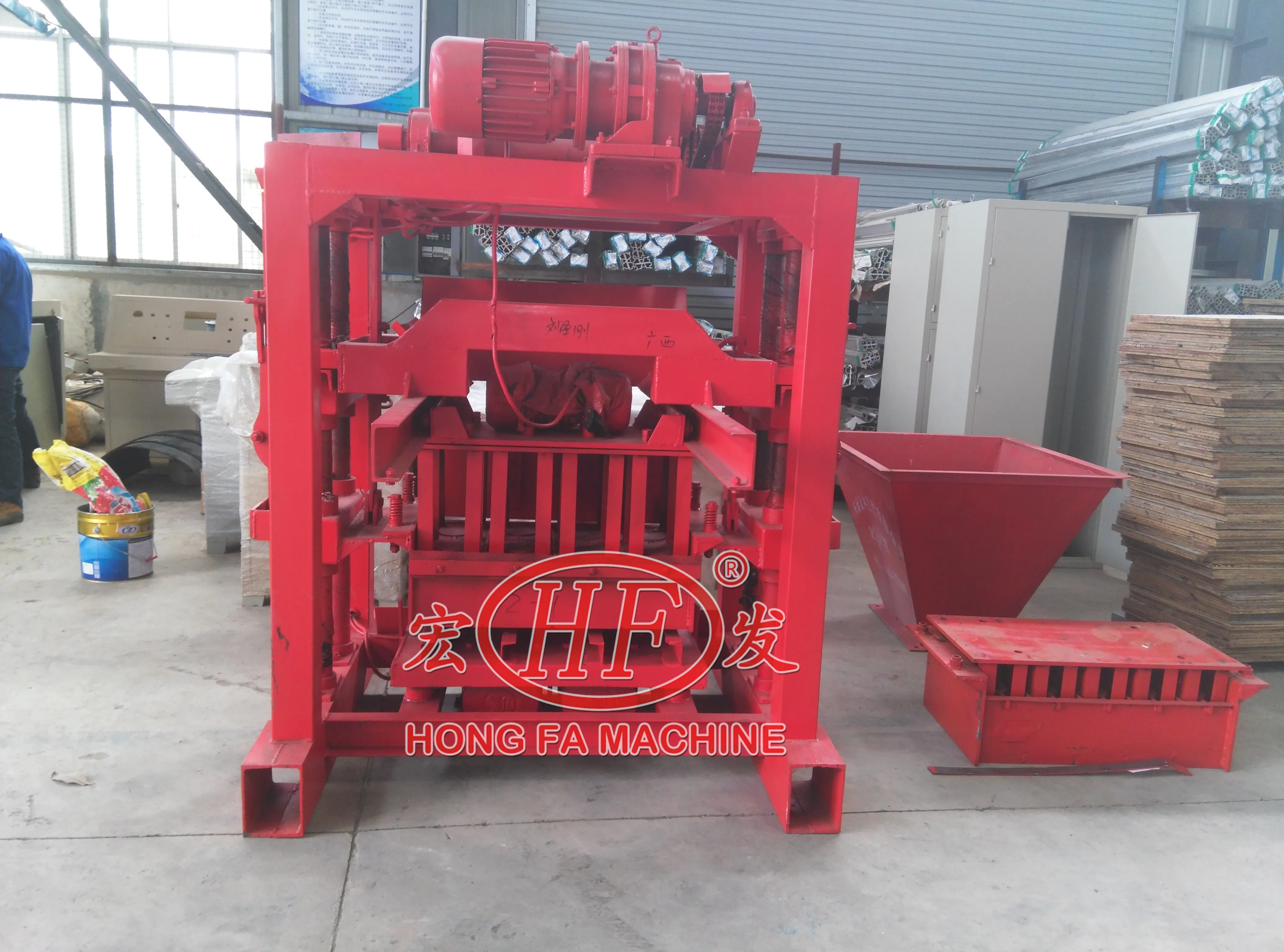 Professional Manual Concrete cement hollow block brick making machine price list