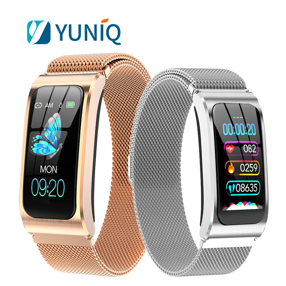 

Yuniq IP68 Waterproof Heart Rate Monitor Sleep Tracker Sport AK12 Men Women Smart Watch Bracelet Wristband