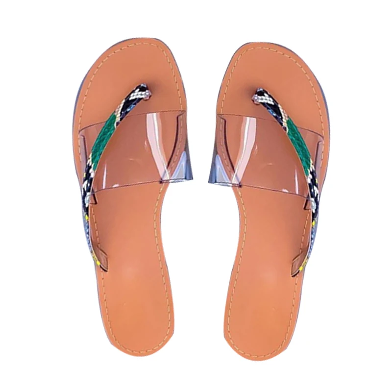 

Fashionable comfy slides ladies shoes and sandals transparent pvc sandals, Brown