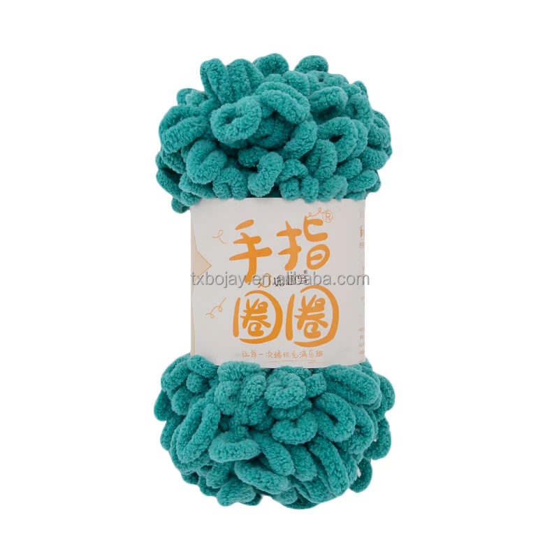 

Bojay 100% Polyester Chenille Yarn for hand knitting crafts 100g with 7 meters long Super Soft Loop Yarn