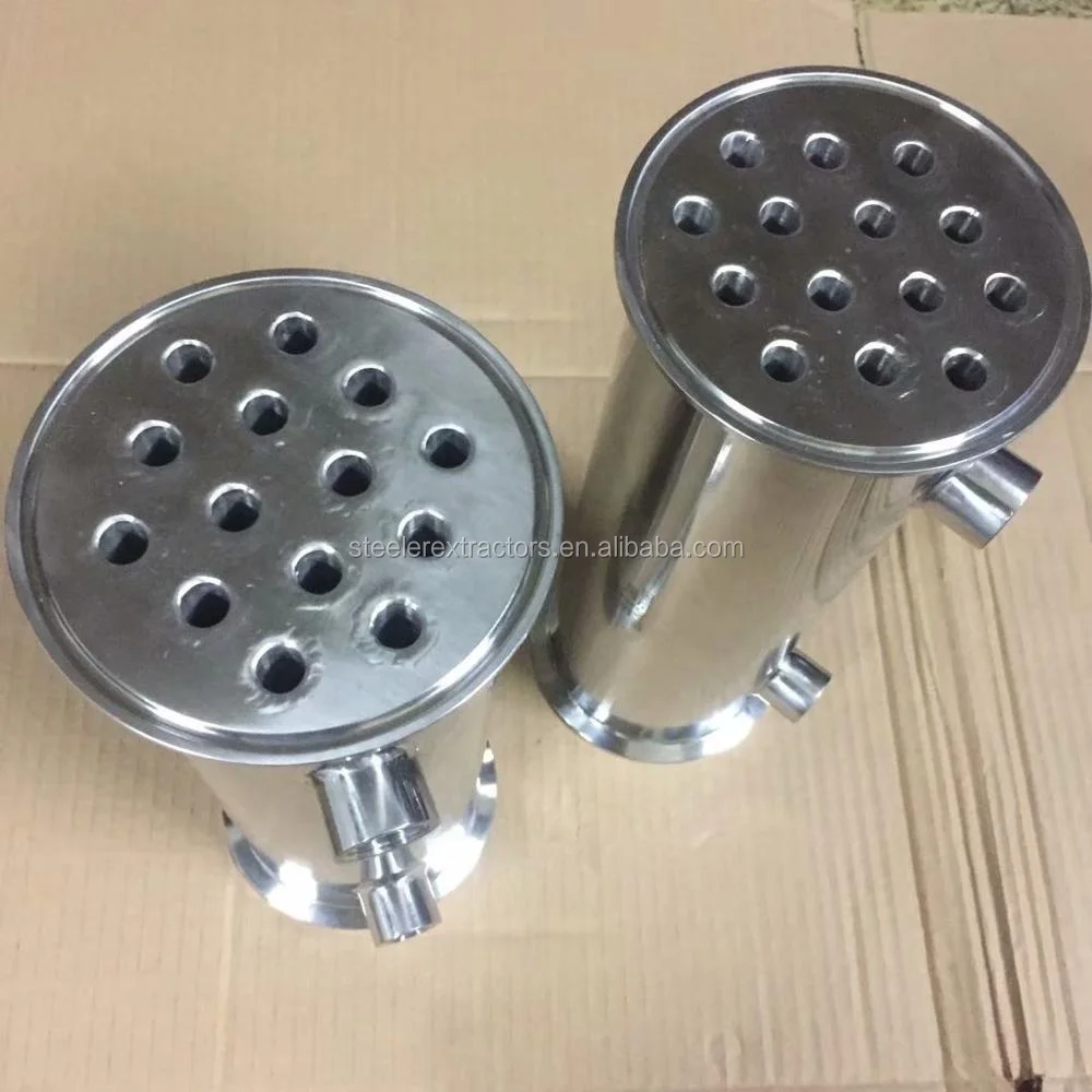 Tri Clamp Dephlegmator distillation column condenser with exchange tube for Brewery Distillation