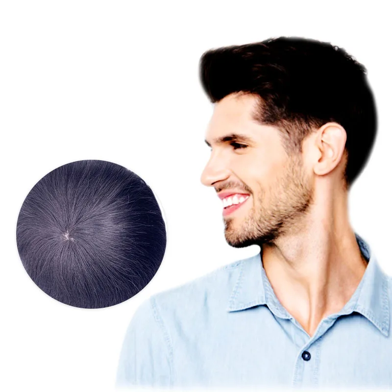 

M13 mens hair systems human hair toupee for black africans, #1,#1b,#2