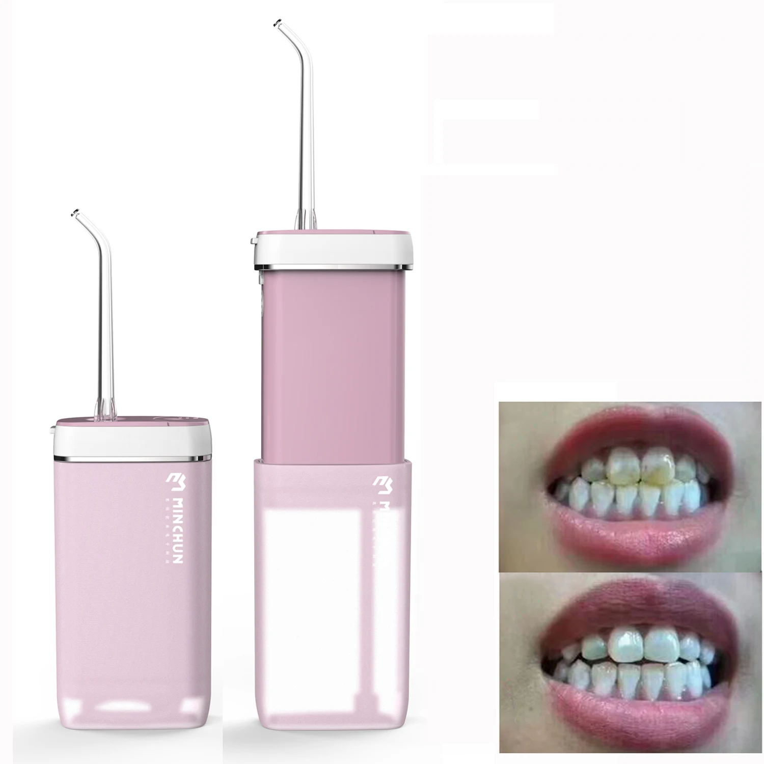 

2021 h2oflos Water Flosser Dental Oral Irrigator Teeth Water Cleaner Pick Spa Tooth Care Clean With For Family chinese factories, White/pink/blue