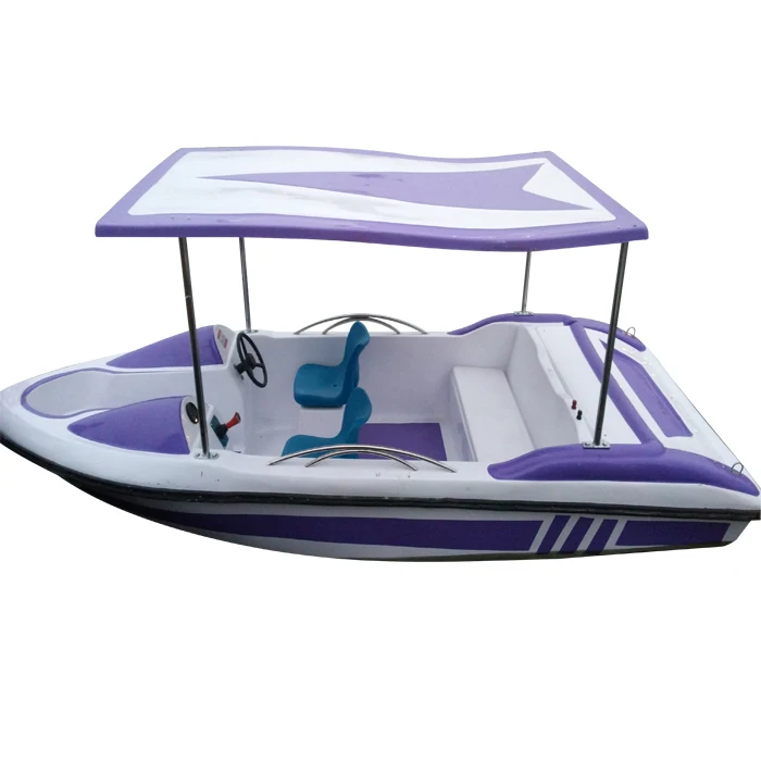 

4-person electric boat, Blue, white or customized