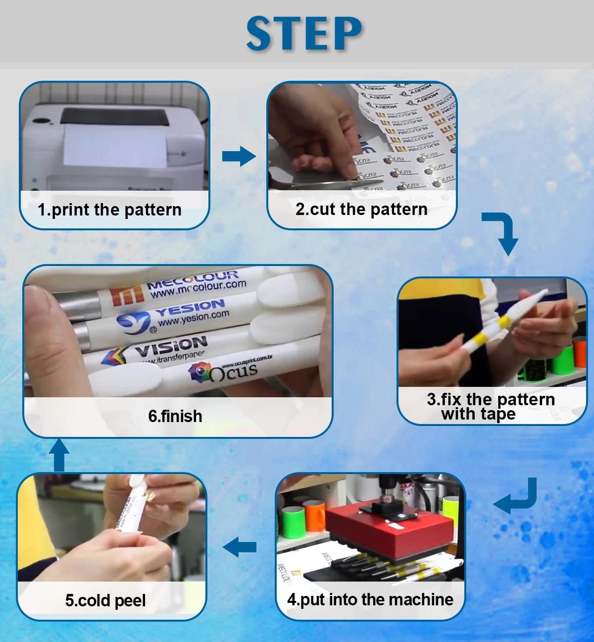 Vision A4/a3 Laser Uncoated Heat Transfer Printing Paper For Ceramic