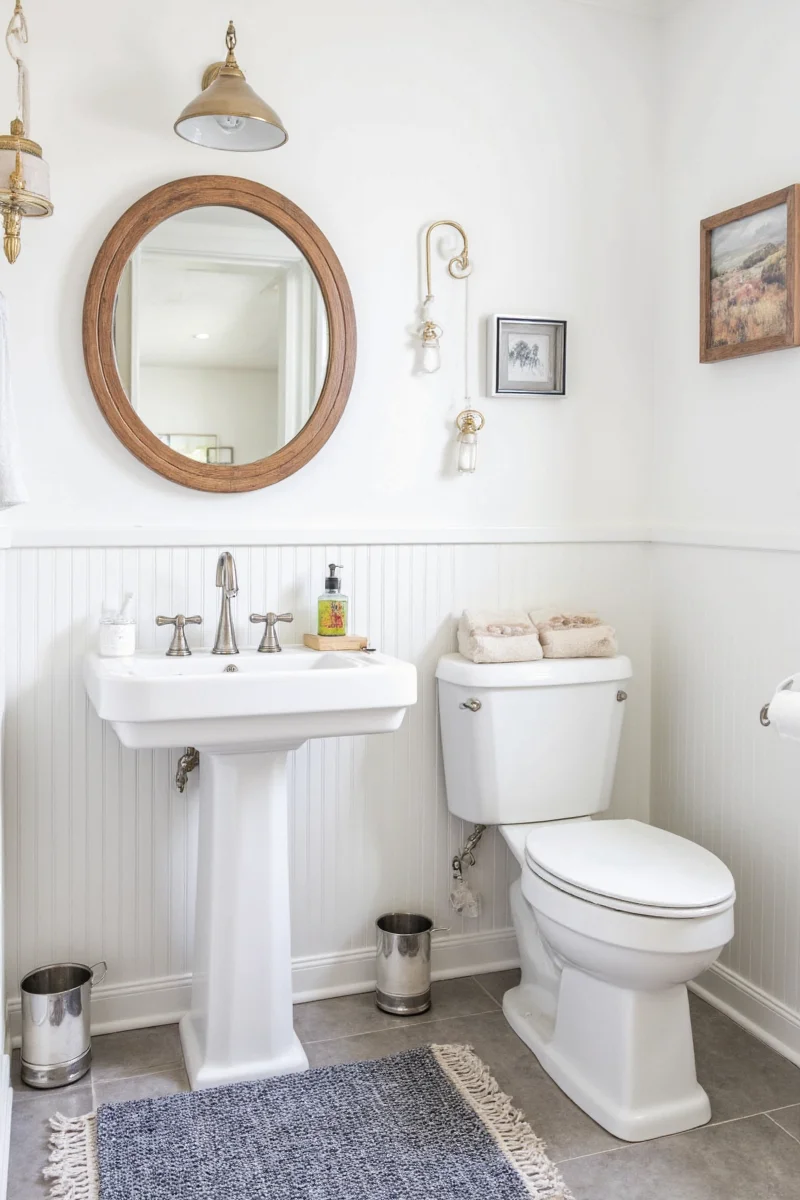 Farmhouse Beadboard Bathroom