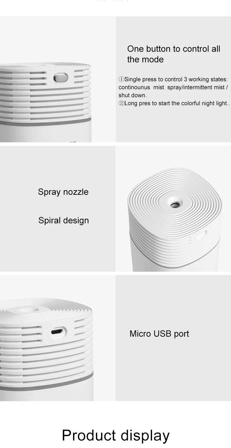 2019 Alibaba Best Seller Yi Fang Ultrasonic Mini Usb Air Humidifier