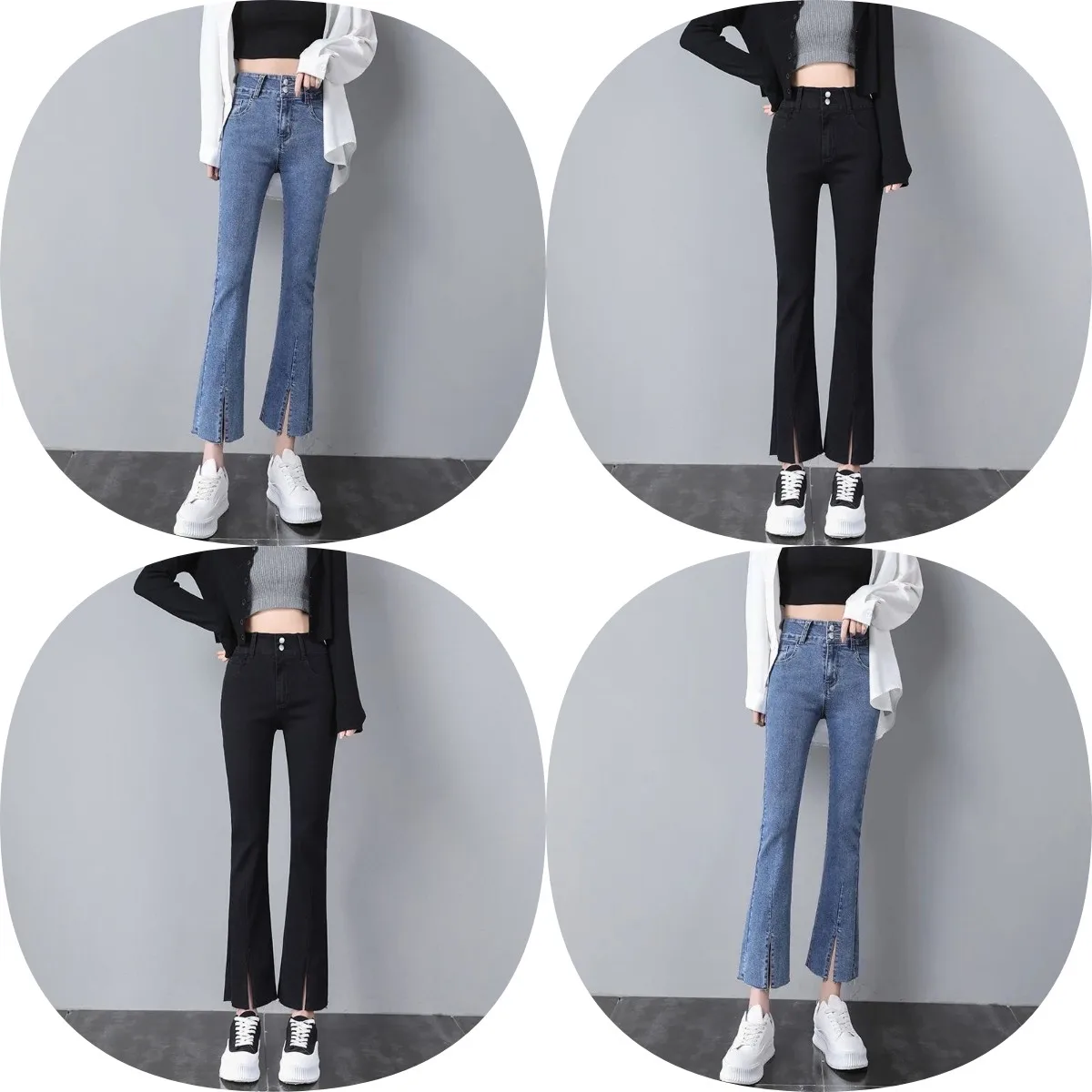 

women jeans New spring women's high-waisted trousers women jeans trousers wholesale cheap jeans pant