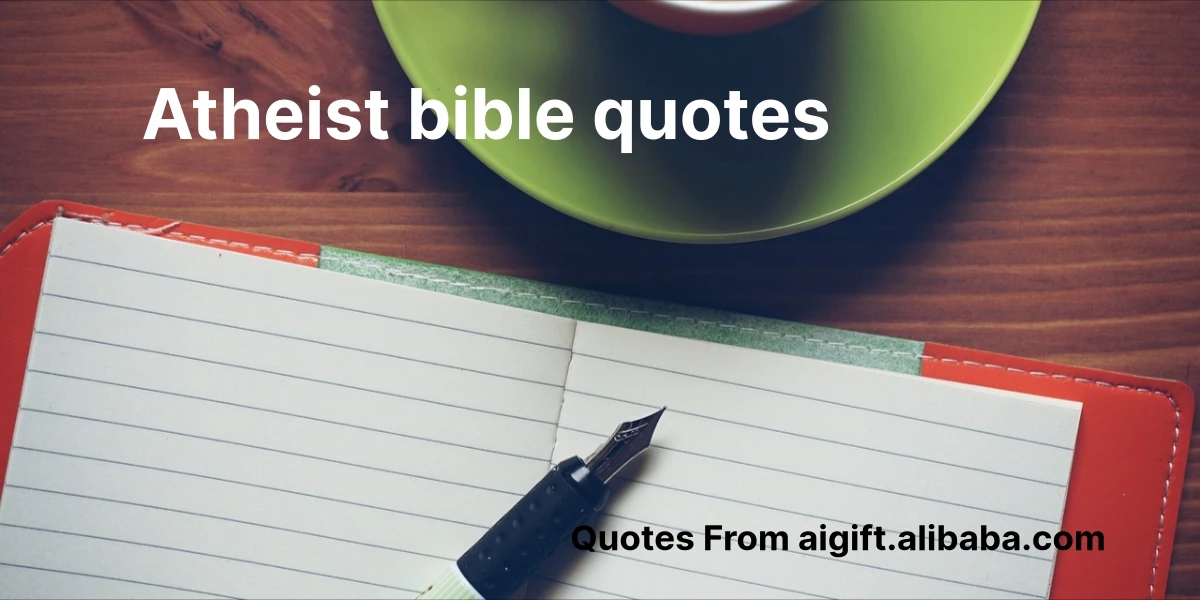 atheist bible quotes