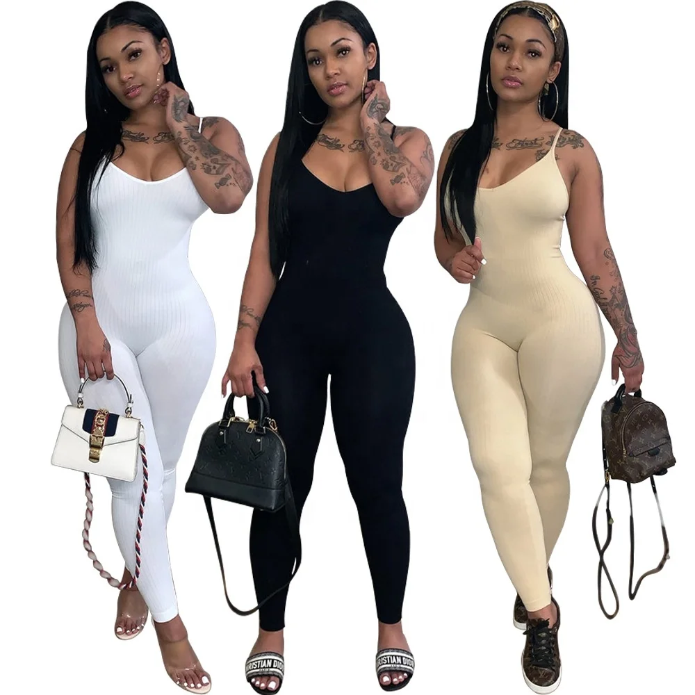 

MT109-2061 Suitable solid color suspenders sexy jumpsuit bodysuit club party wear women's bodysuit sportswear