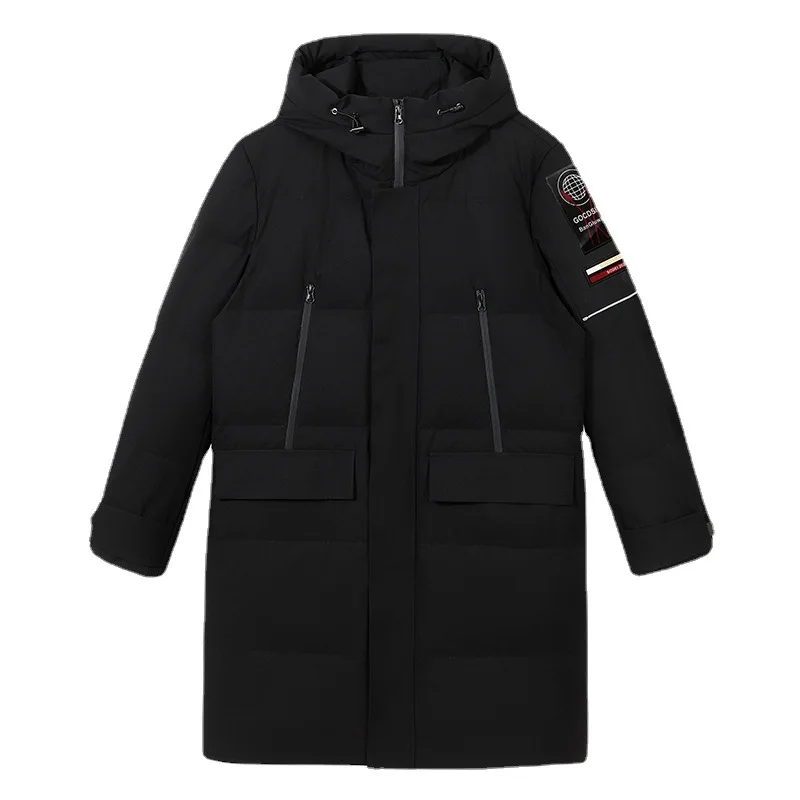 

2021 Winter New Men's Extremely Cold Down Jacket Boys' Long Hooded Down Coat For Men, Picture colors