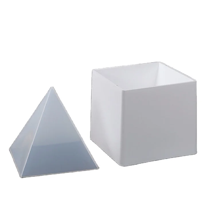 

Large 15cm pyramid silicon resin moldsfor DIY art craft making, White