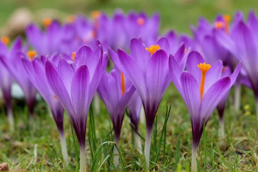Saffron crocus corms showing the bulb structure and new growth