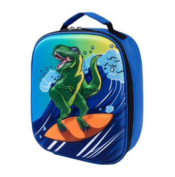 

Insulated Soft Bag Mini Cooler Back to School Thermal Kids Lunch box for boy dinosaur, Customized color
