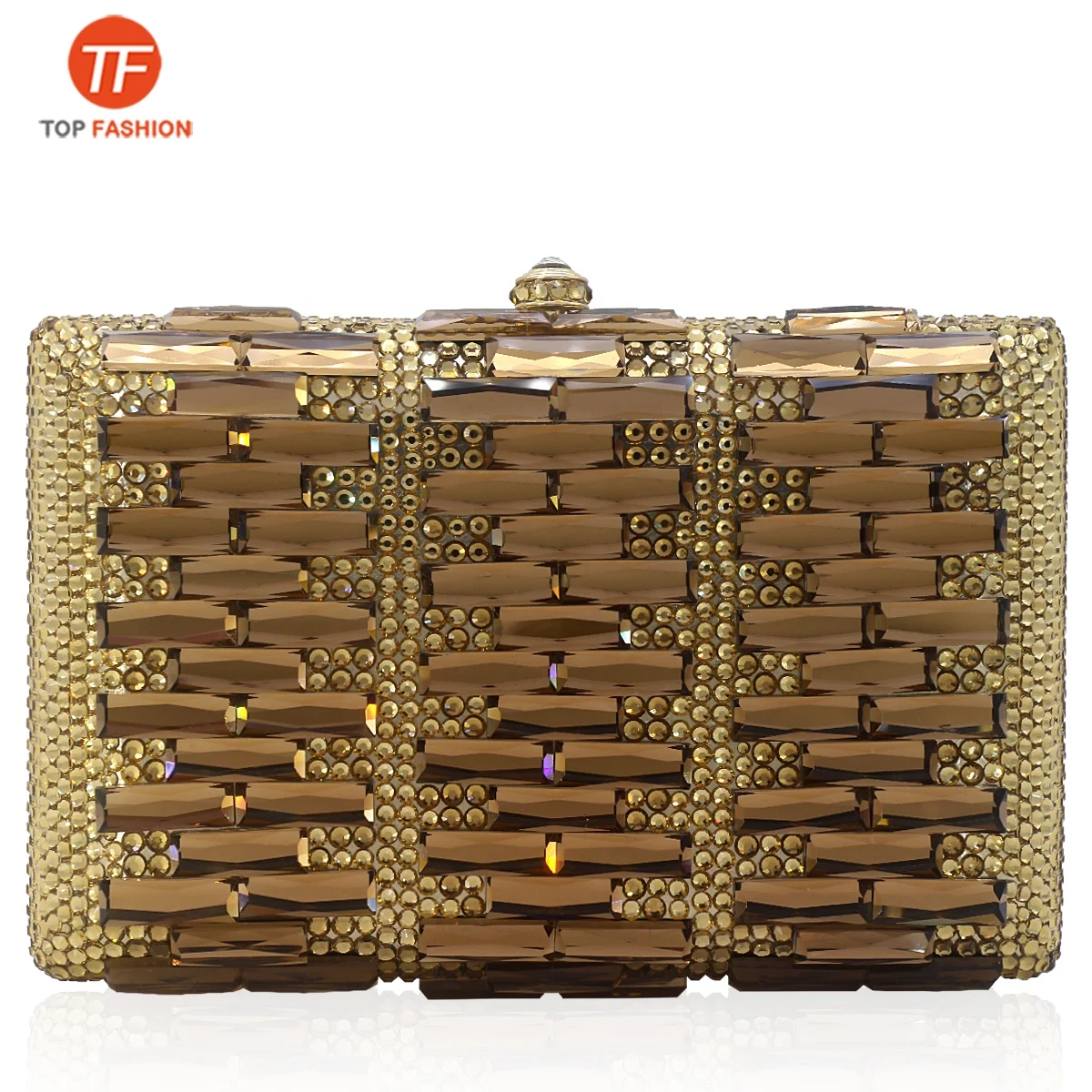 

Factory wholesales Luxury Golden Clutch Bag Crystal Women Bling bags Wedding Party Ladies bride Clutch Evening bag, ( accept customized )