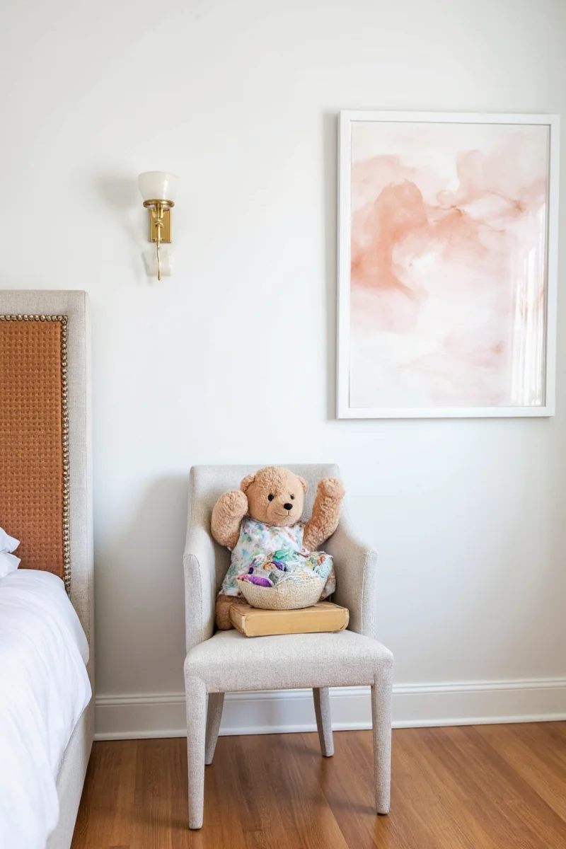 Kids personalizing their own wall sconces with stickers and paint