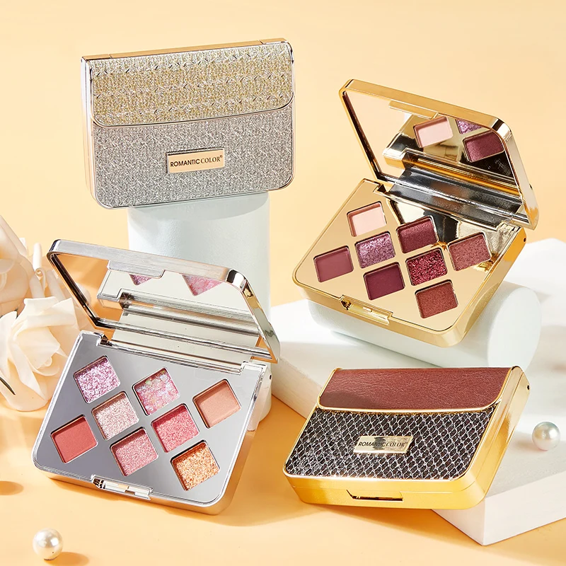

Romantic Color New Product Makeup Bag Shaped Pigmented Eyeshadow Palette